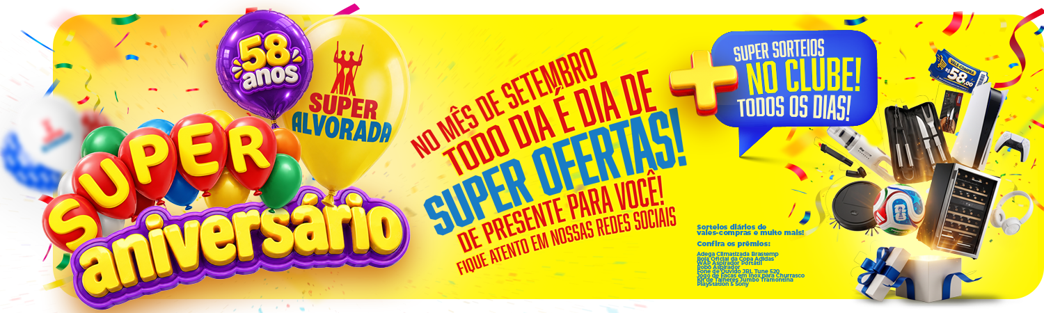 Supermercado Alvorada — o supermercado da família feliz